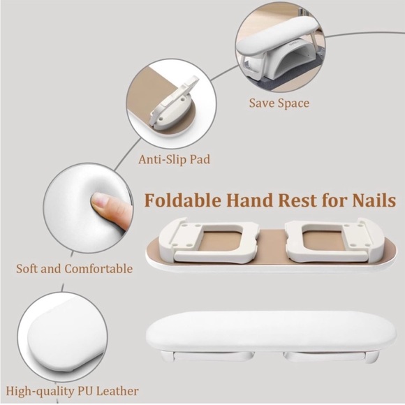 DIY Manicure Nail UV Lamp Nail Drill Hand Rest Gel Nails Dip Powder Bundle - Picture 11 of 15